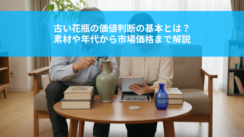 古い花瓶の価値判断の基本とは？素材や年代から市場価格まで解説