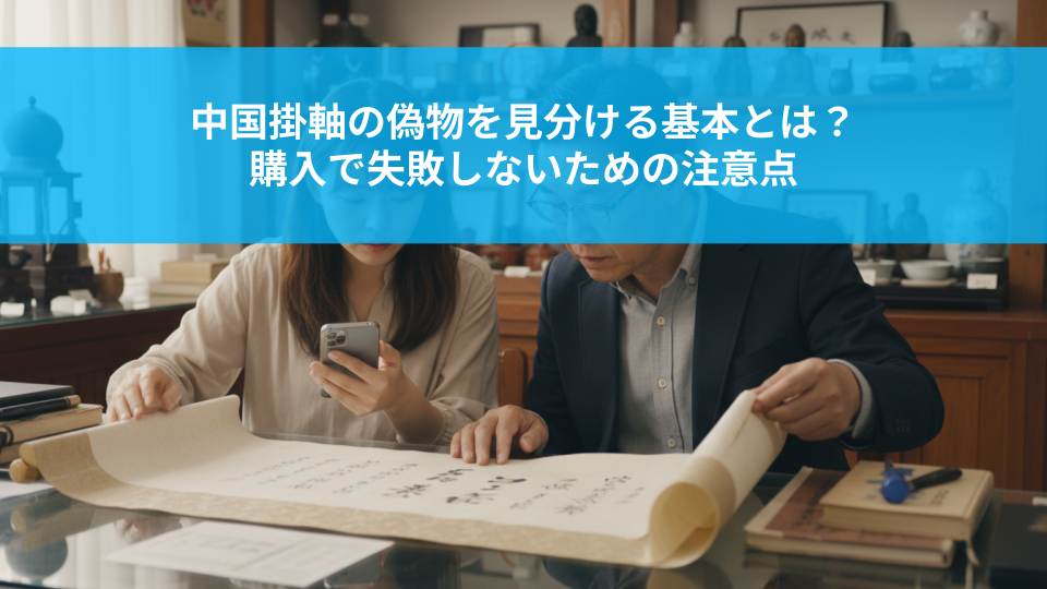 中国掛軸の偽物を見分ける基本とは？購入で失敗しないための注意点